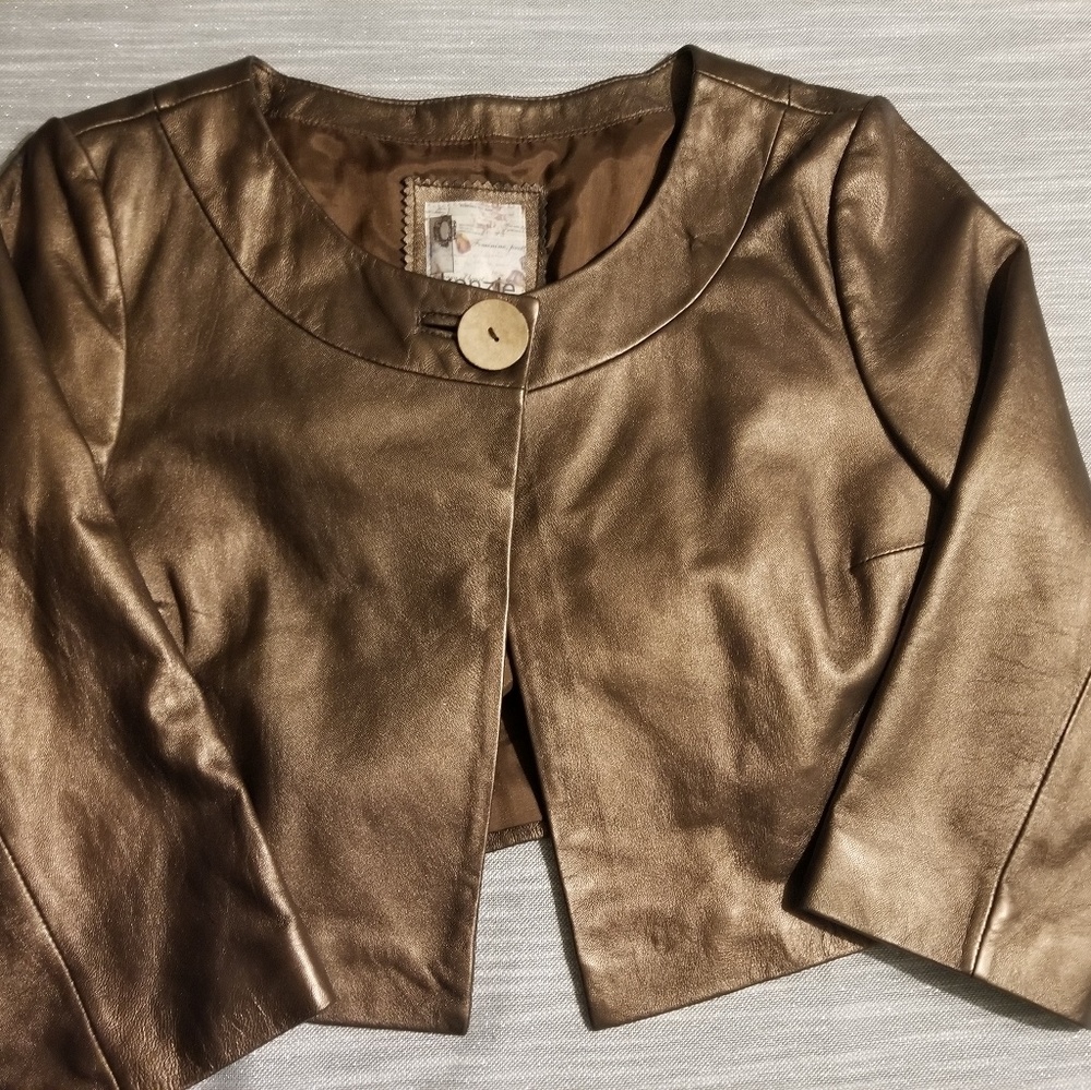 Kenzie Leather Bolo Jacket